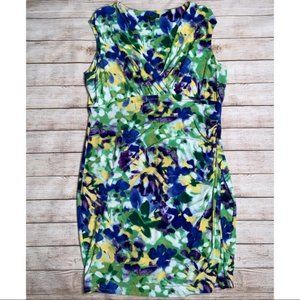 Ralph Lauren Floral Print Watercolor Sarong Waist